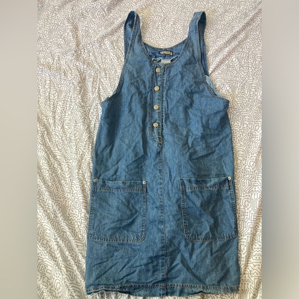 Jean dress with pockets| Cenza